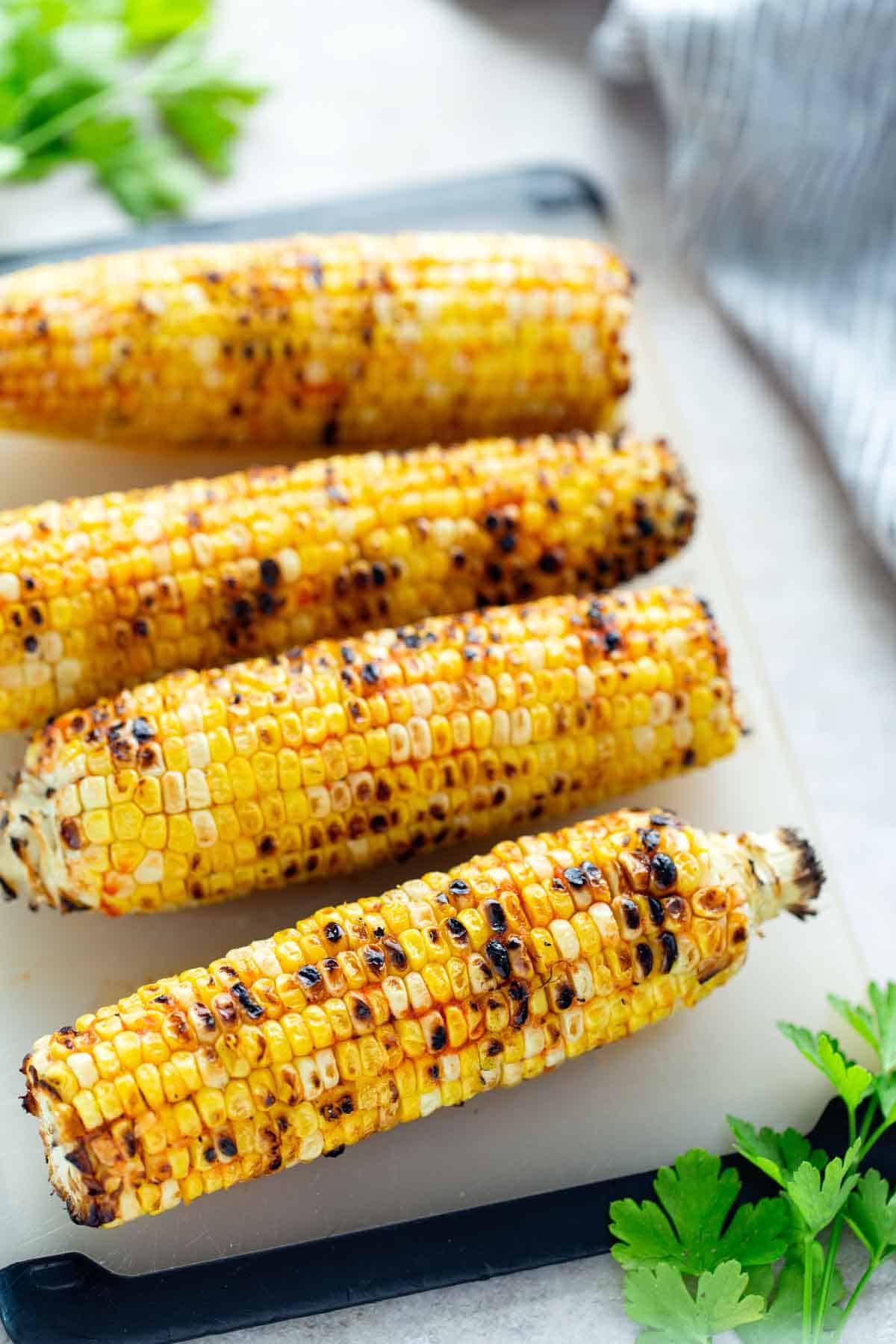 Sriracha Glazed Corn on the Cob