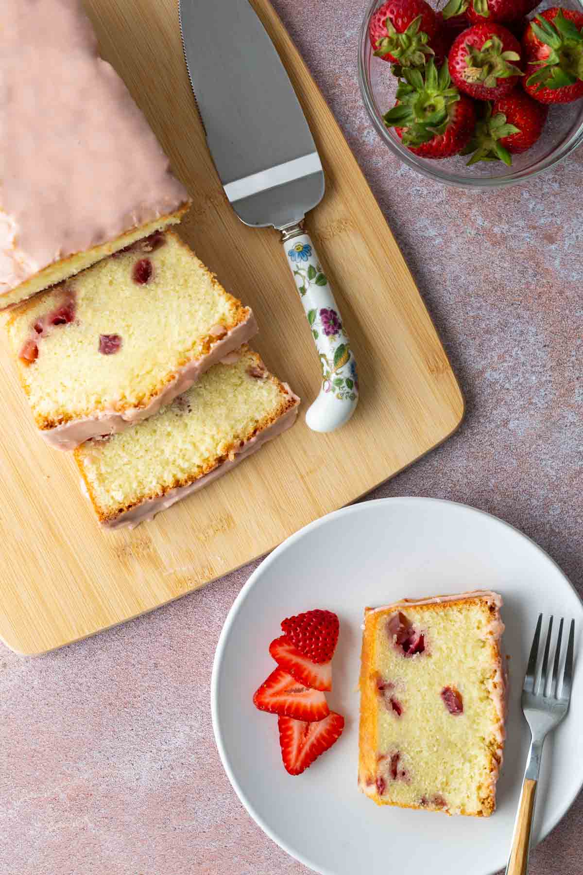 Strawberry Pound Cake