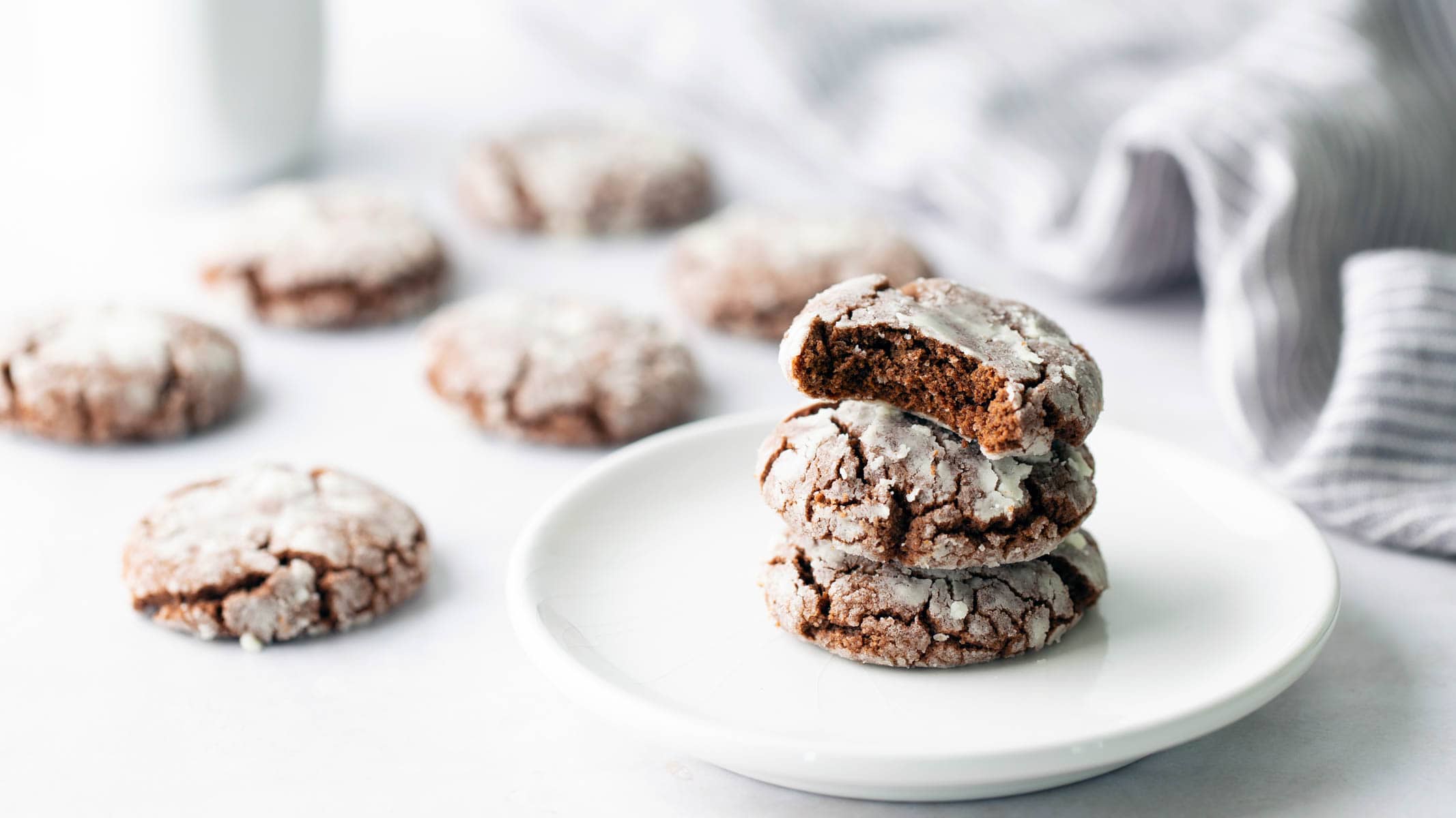 Peanut Butter Chocolate Crinkle Cookies