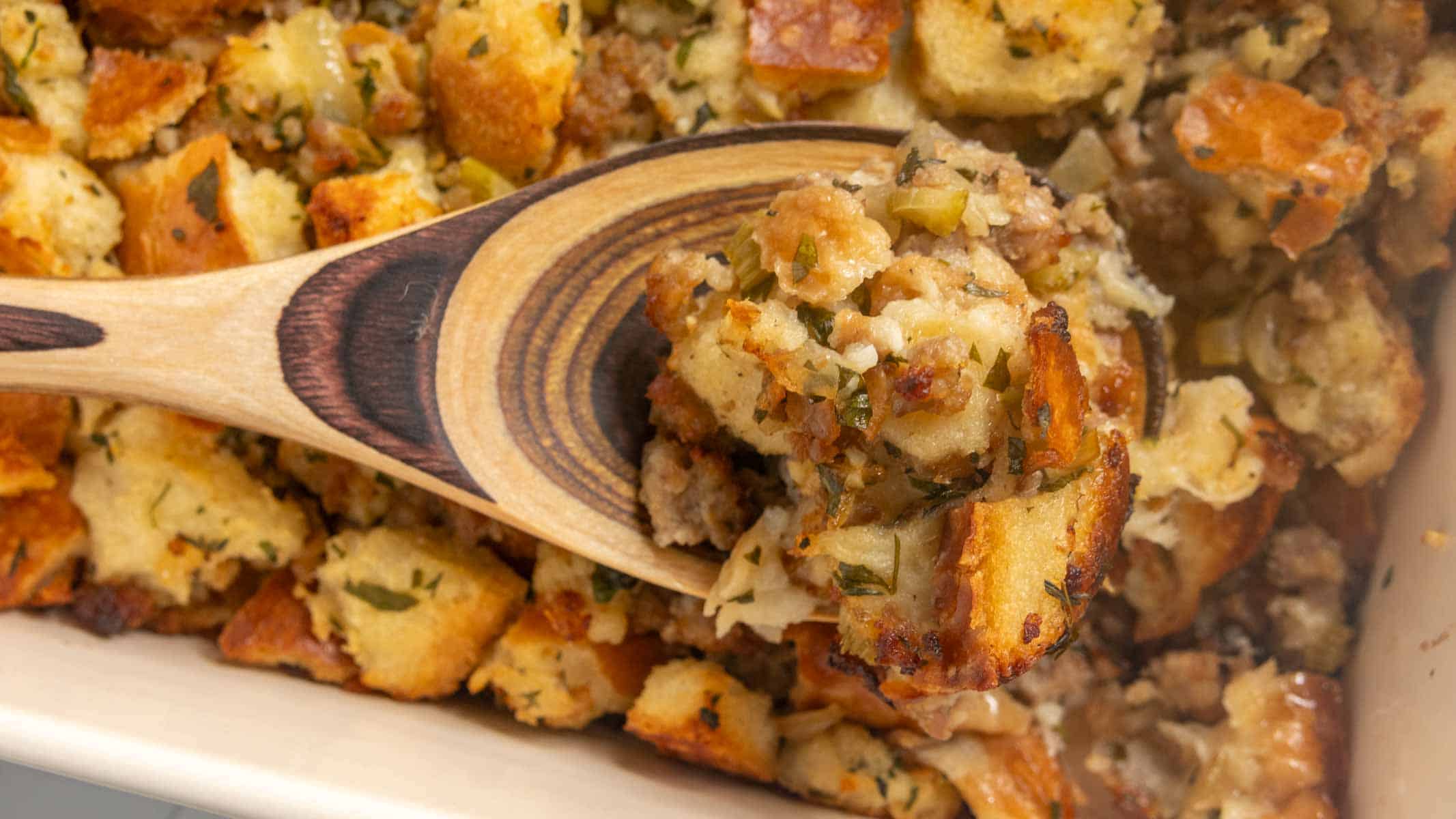 Sausage Stuffing with Fresh Herbs